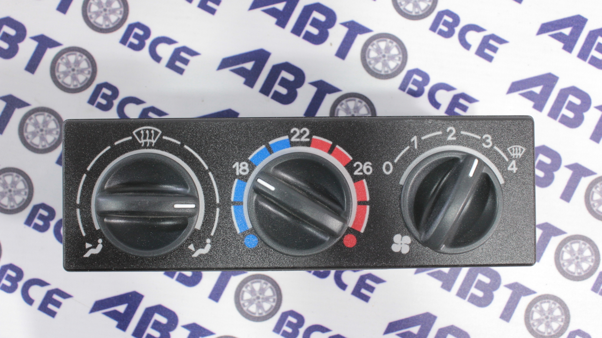 Блок управления отопителем (климат-контроль) ВАЗ-2110 (евро.панель) без кондиционера АвтоВаз